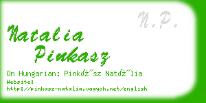 natalia pinkasz business card